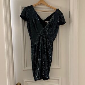 Dress the Population Black Sequin Mini Dress